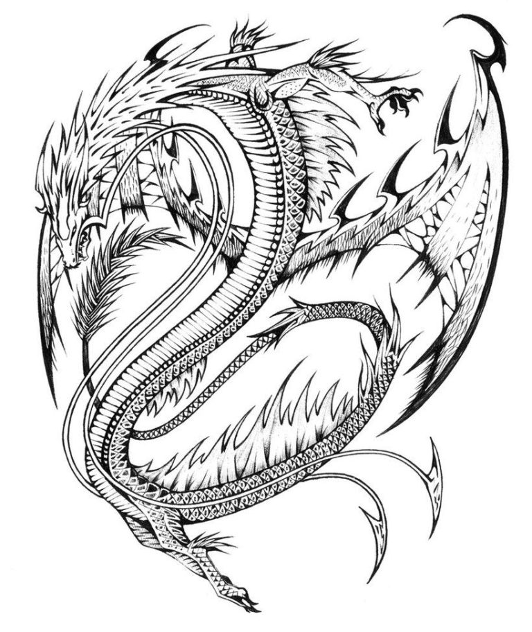 Cool Coloring Pictures Dragon