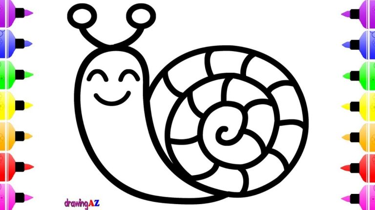 Snail Coloring Pages For Toddlers