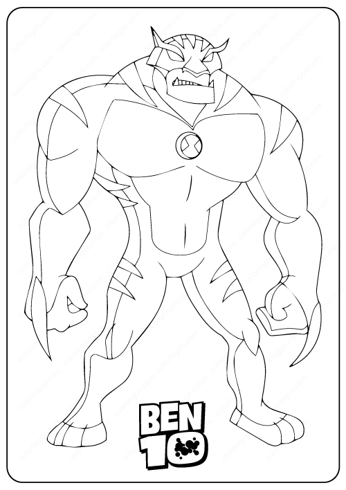 Paint Ben 10 Drawing With Colour