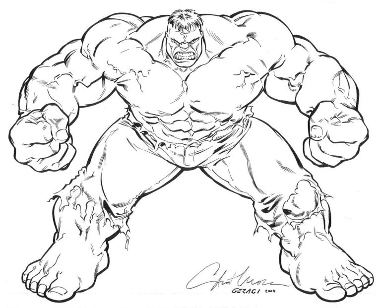 Hulk Coloring Sheet