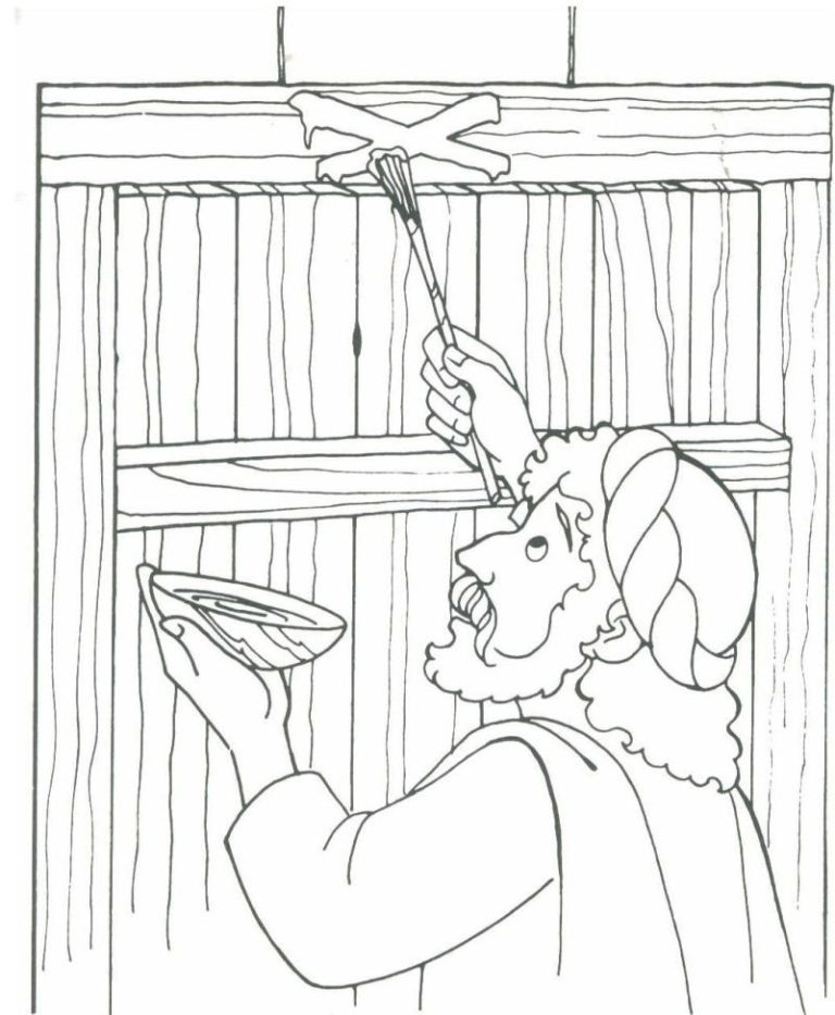 Exodus Passover Coloring Pages