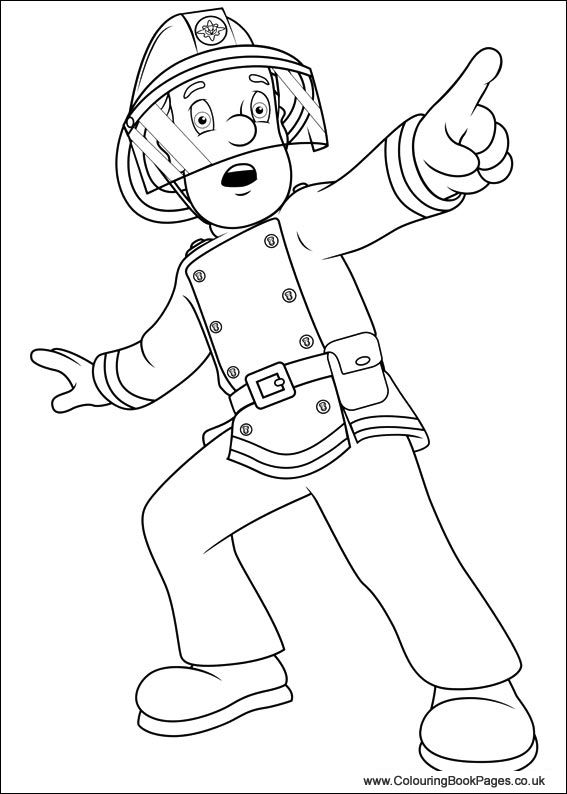 Helicopter Fireman Sam Coloring Pages