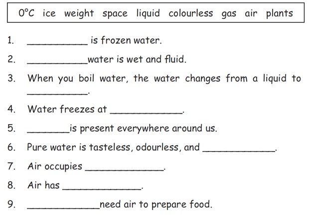 2nd Worksheet For Class 2 Evs
