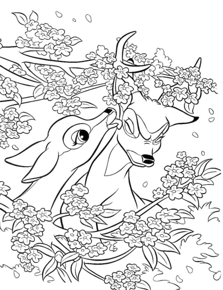 Bambi Coloring Pages For Adults