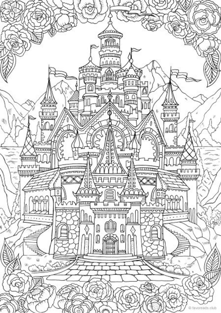 Printable Coloring Castle