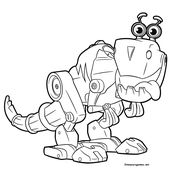 Robot Blaze Colouring Pages