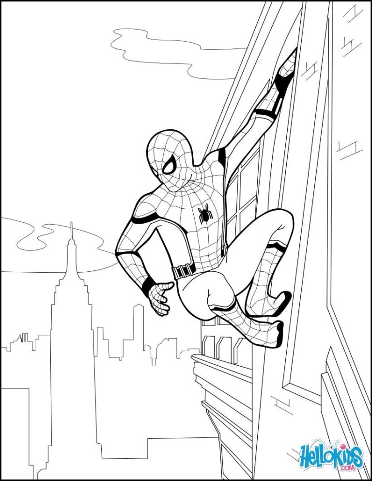 Printing Spider Man Homecoming Coloring Pages