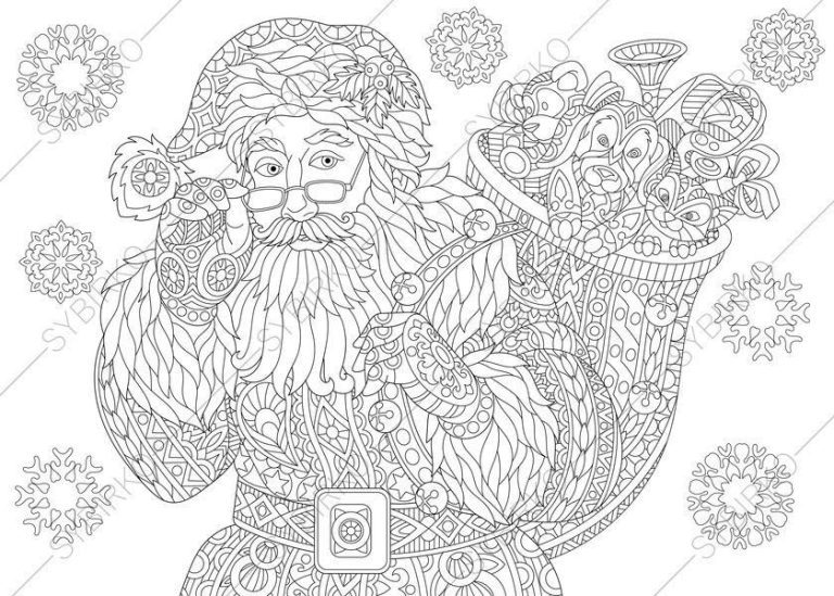 Xmas Coloring Pages For Adults