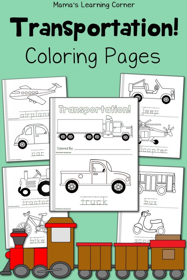 Transportation Coloring Pages Free