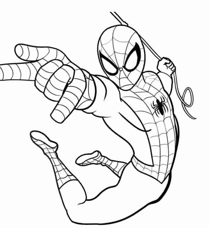 Baby Spider Man Homecoming Coloring Pages