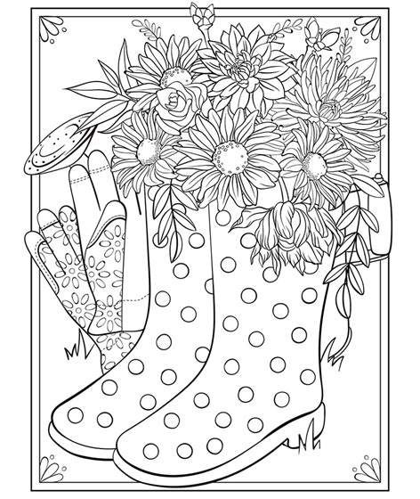 May Flowers Coloring Pages
