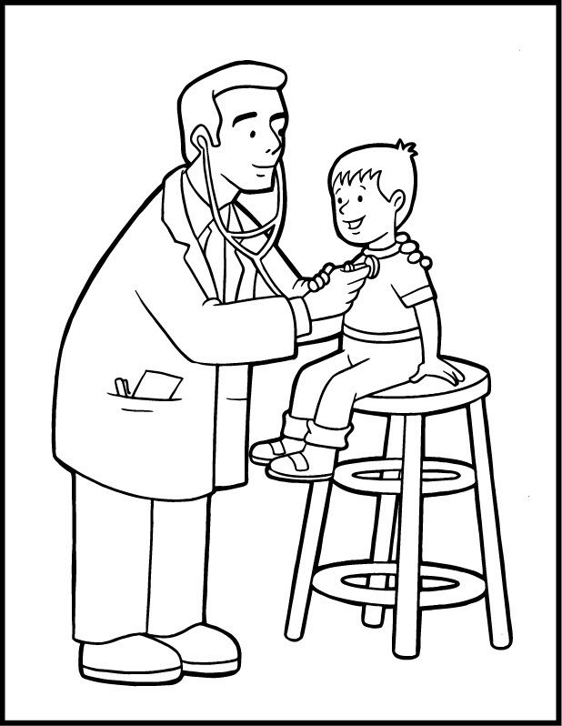 Community Helpers Coloring Pages Free