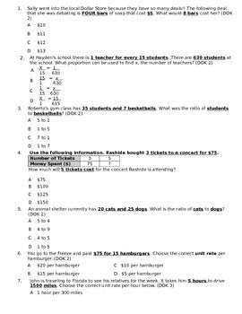 Unit Rate Worksheet Pdf With Answers