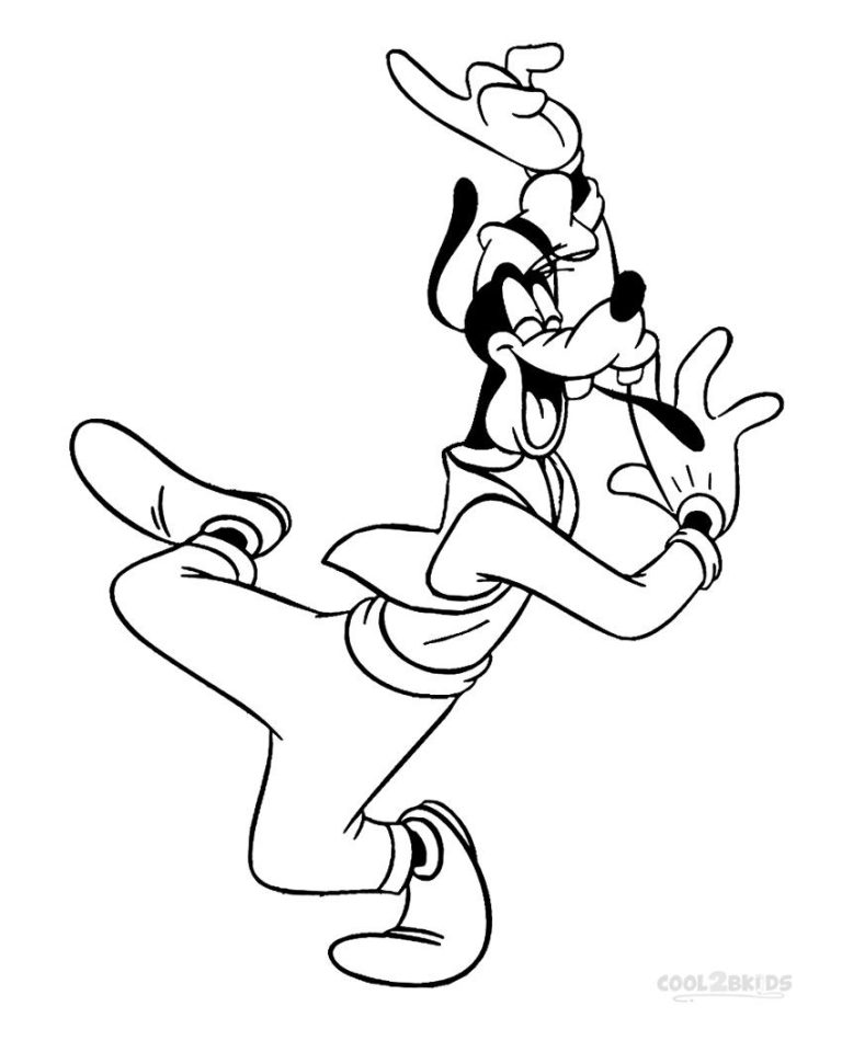 Cute Goofy Coloring Pages