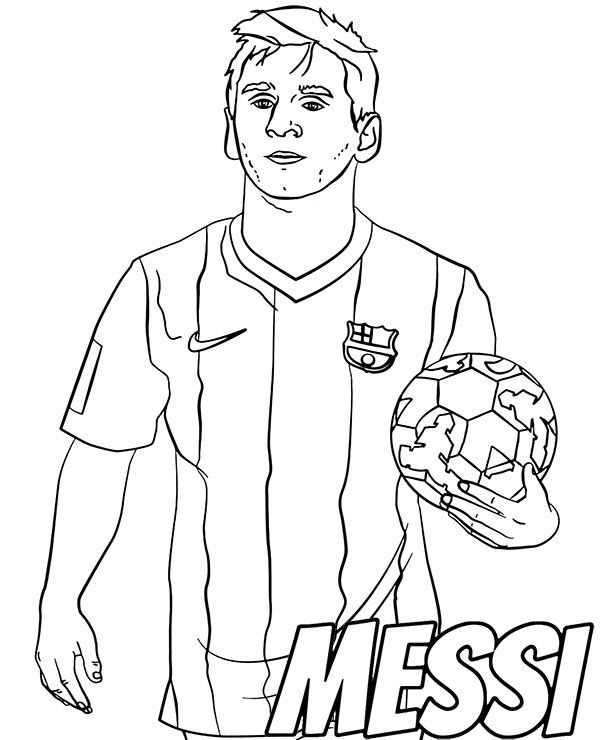 Cool Messi Coloring Pages