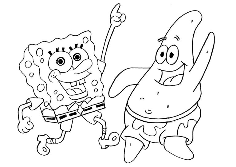 Spongebob Squarepants Coloring Pages Patrick