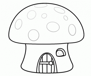 Mushroom Coloring Pages Preschool