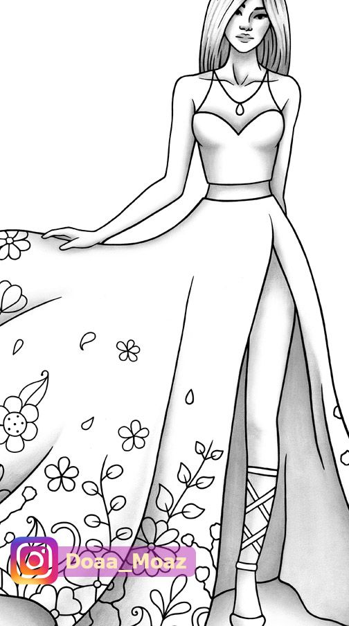 Clothes Coloring Pages Fashion