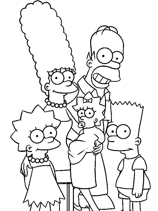 Simpsons Coloring Pages For Adults