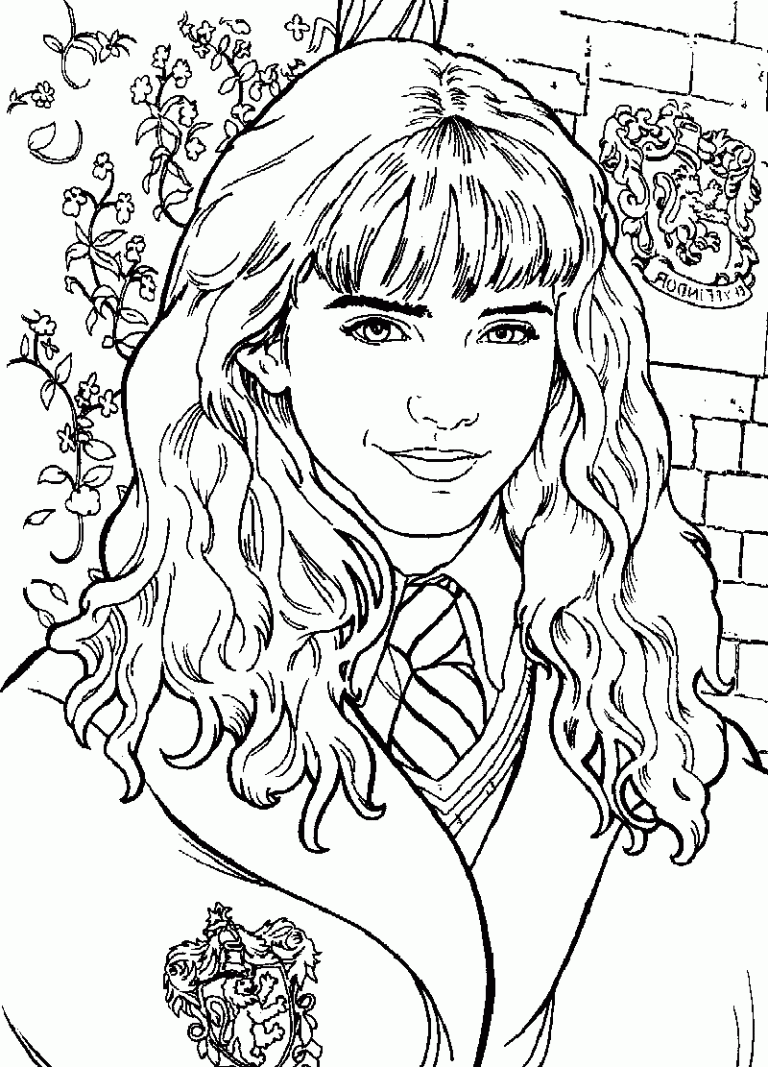 Harry Potter Coloring Sheets Easy