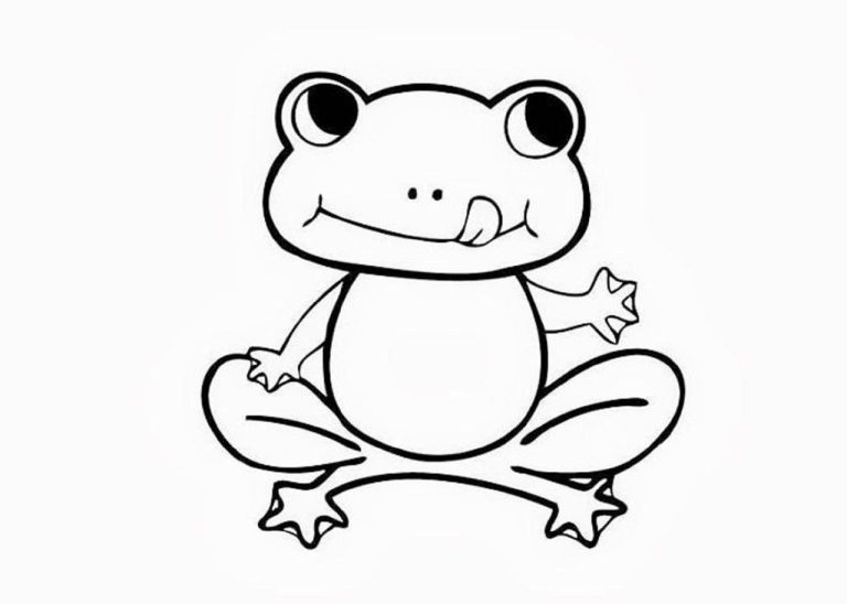 Frog Coloring Pages Cute