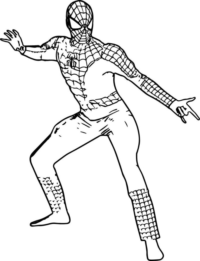 Spiderman Halloween Pictures To Color