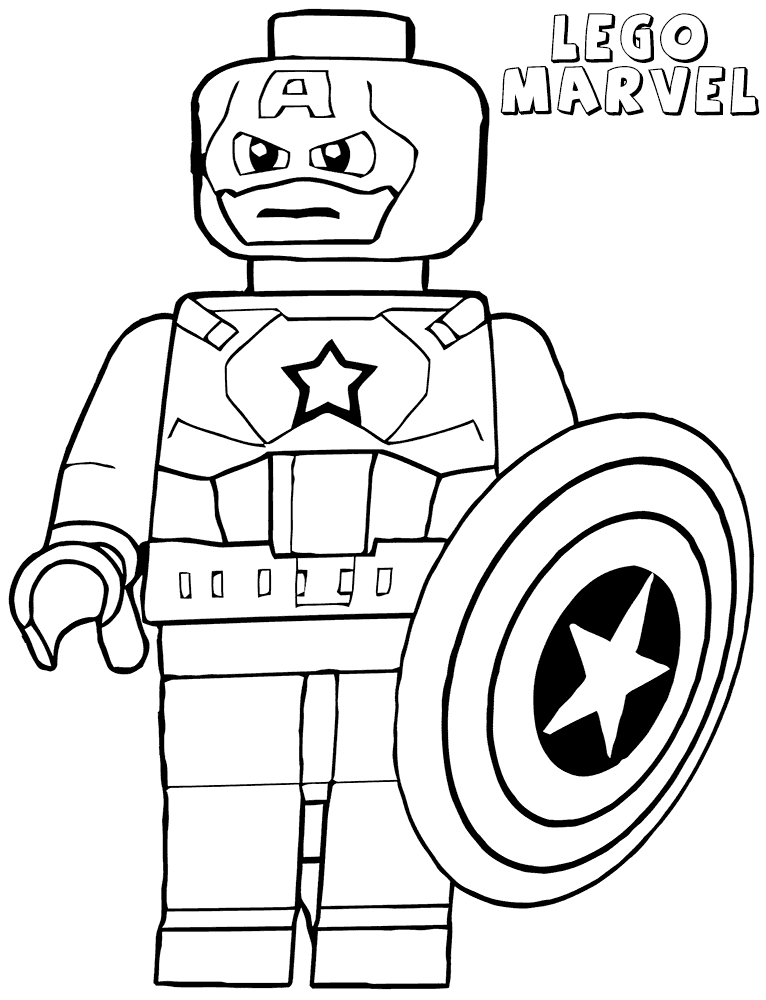 Printable Lego Superhero Coloring Pages