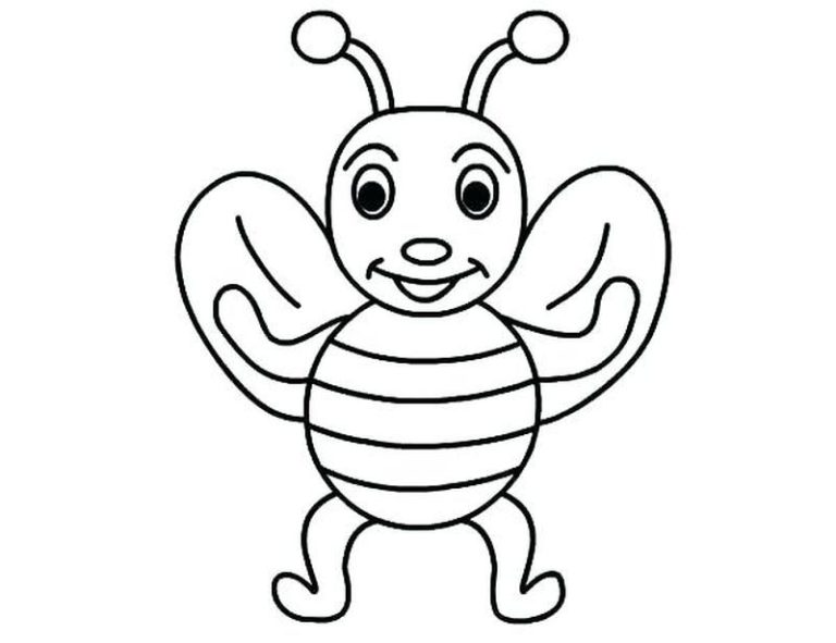 Bee Coloring Picture