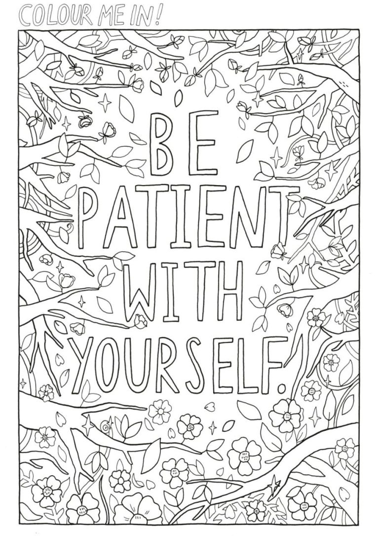 Mental Health Therapeutic Coloring Pages
