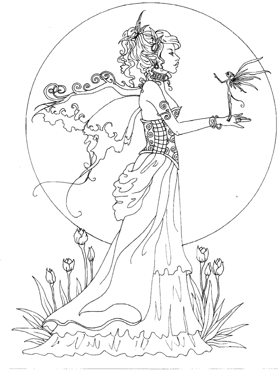 Fantasy Coloring Pages Elves