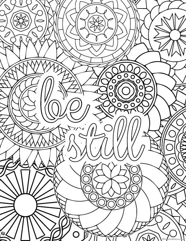 Stress Coloring Pages Free