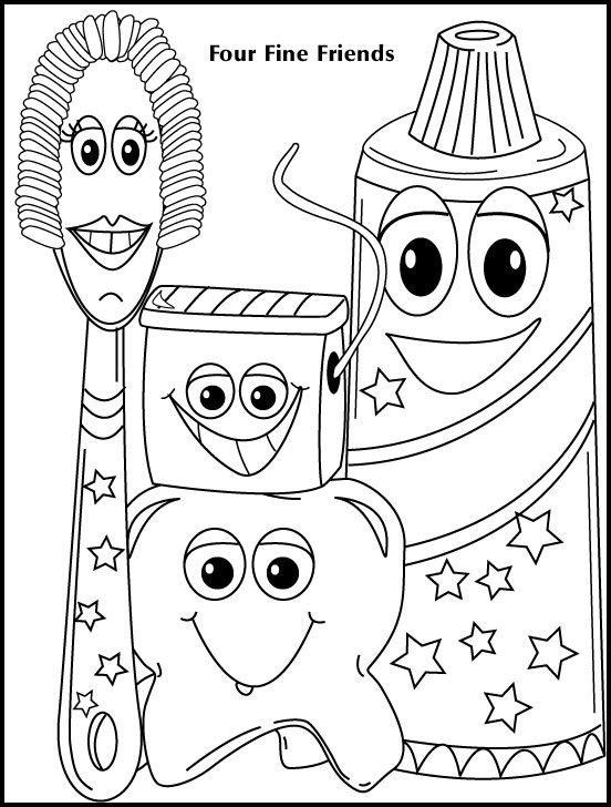 Dental Office Dental Coloring Pages