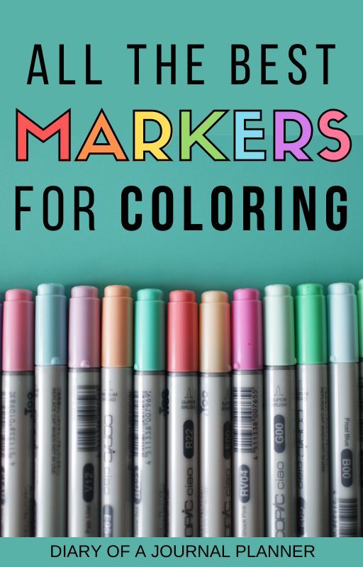 Best Markers For Coloring Books