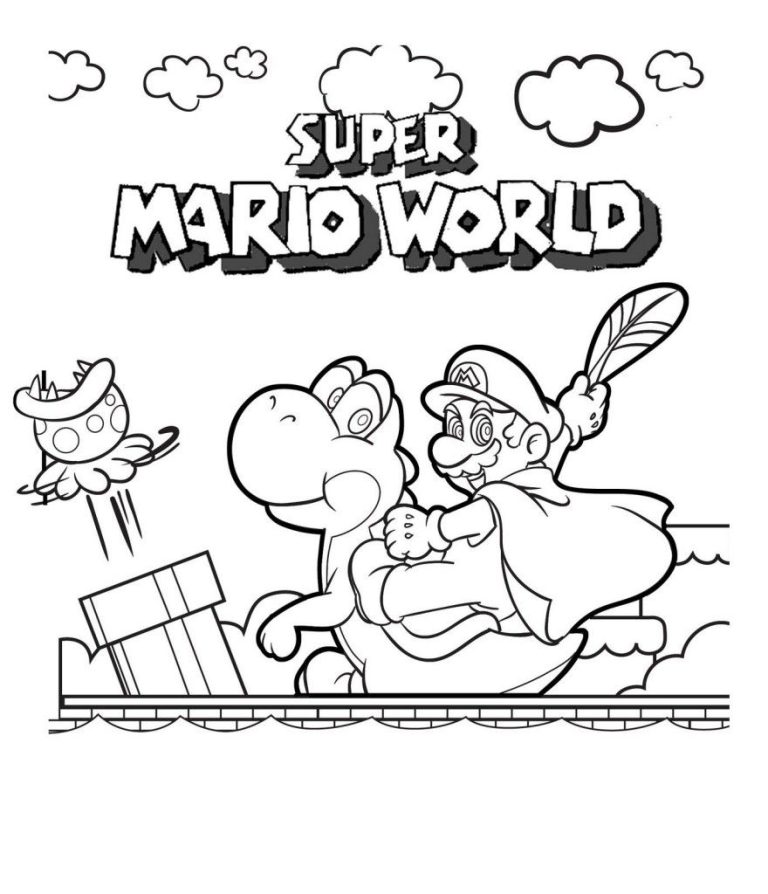 Printable Mario Bros Coloring Pages