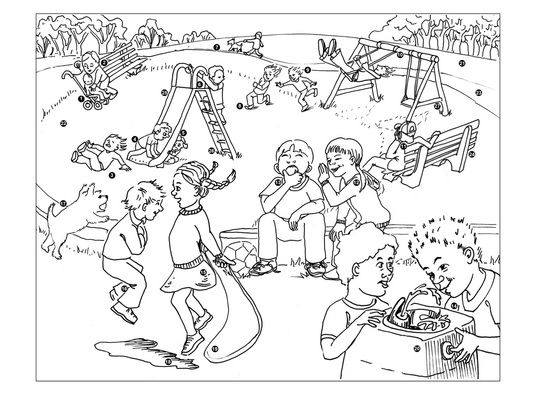 Playground Equipment Playground Coloring Pages
