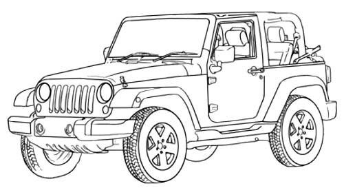 Jeep Coloring Pages Pdf