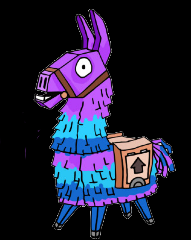 Fortnite Loot Llama Coloring Page