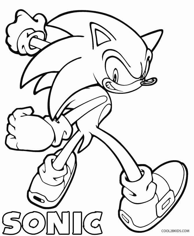 Fire Sonic Super Sonic Coloring Pages