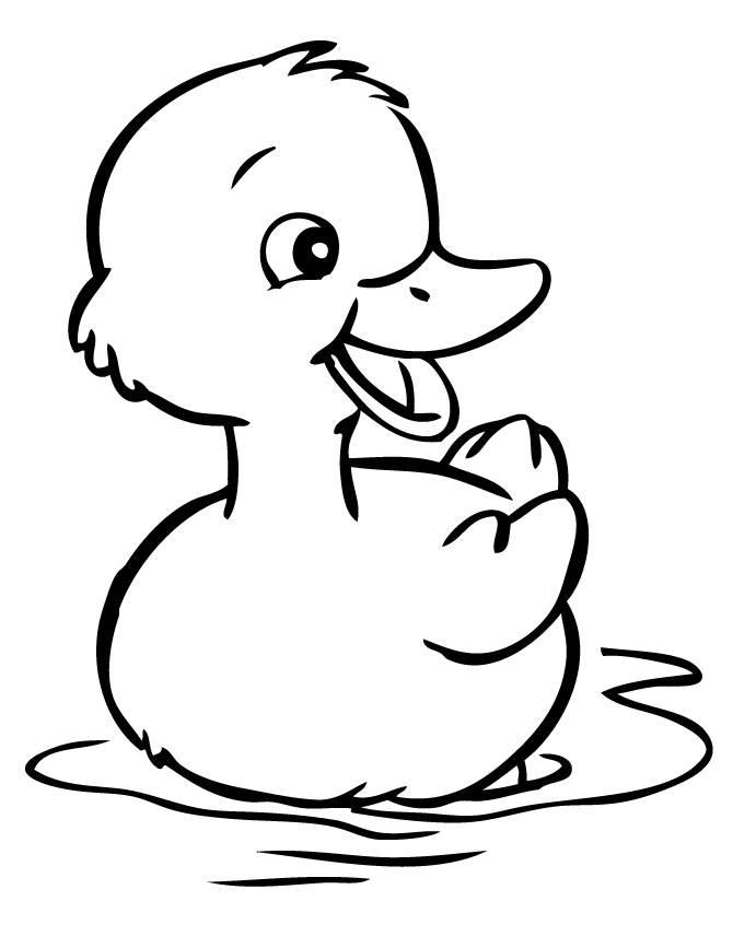 Duck Coloring Pages Free