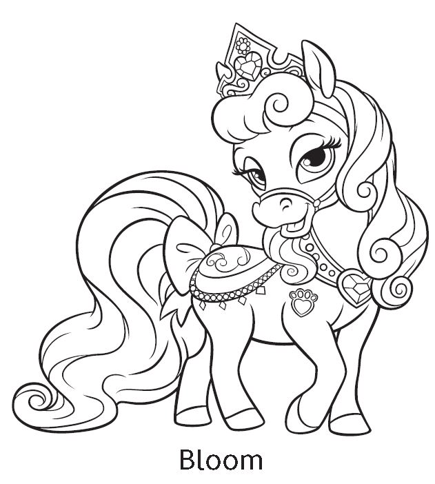 Palace Pets Coloring Pages Beauty