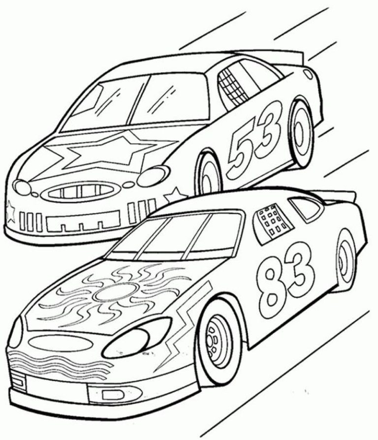 Nascar Coloring Pages 2020