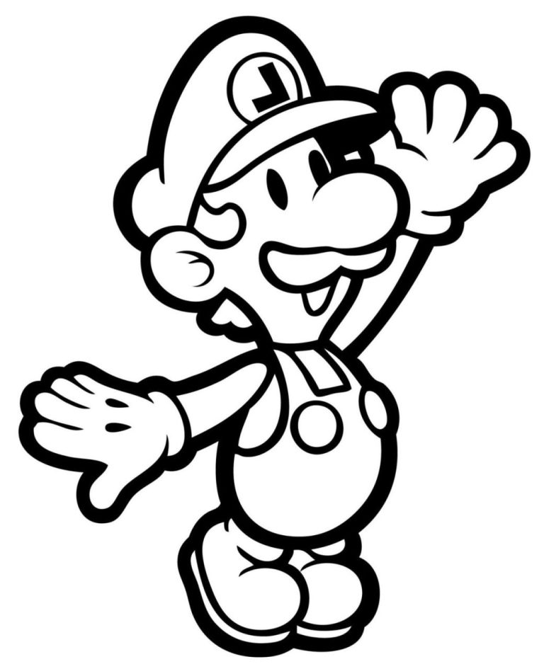 Super Mario And Luigi Coloring Pages