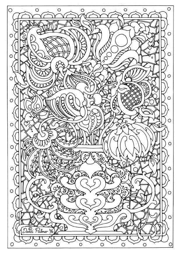 Advanced Coloring Pages Flowers