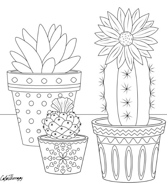 Cute Plant Coloring Pages