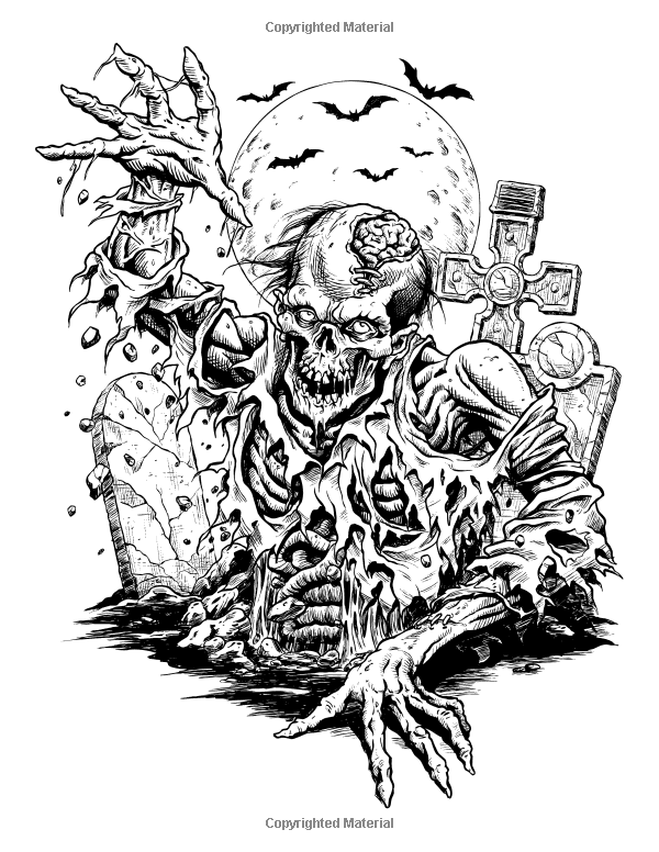 Horror Coloring Pages For Adults