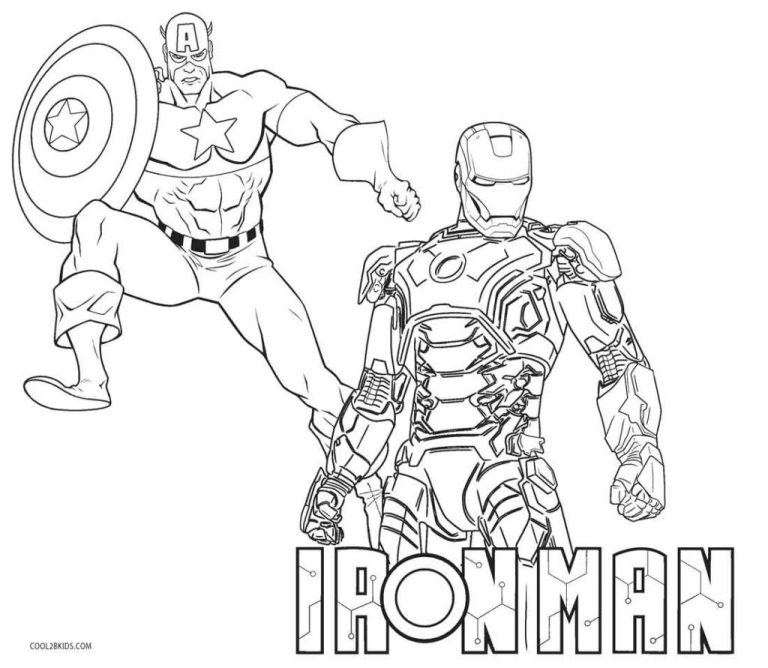Iron Man Colouring Paper