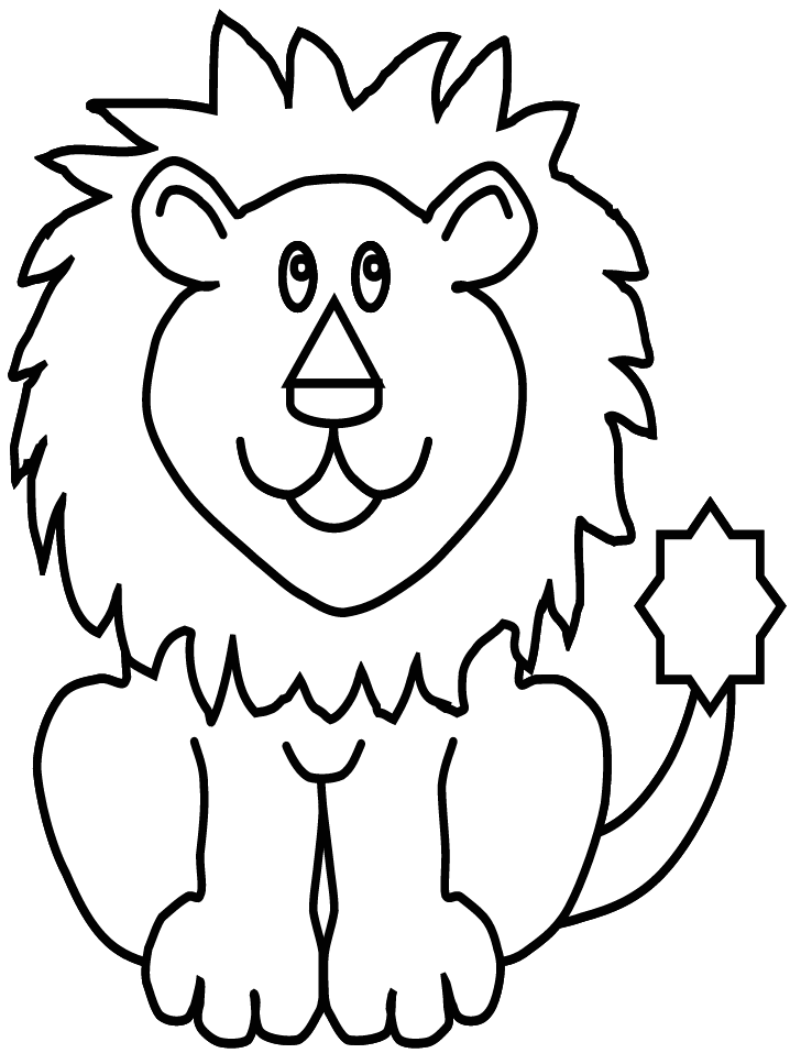 Lion Colouring Book