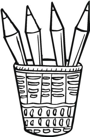 Pencil Coloring Pages For Kids