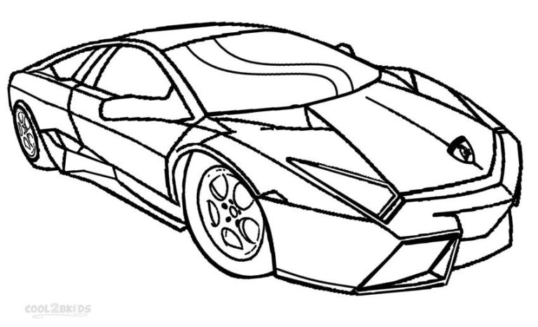 Printable Sports Cars Coloring Pages