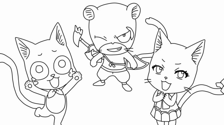 Fairy Tail Happy Coloring Pages